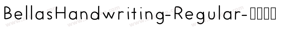 BellasHandwriting-Regular字体转换