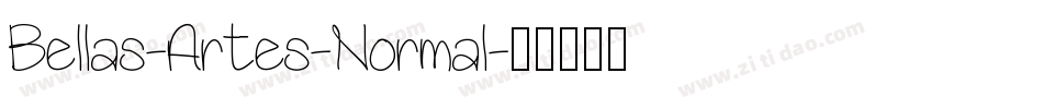 Bellas-Artes-Normal字体转换