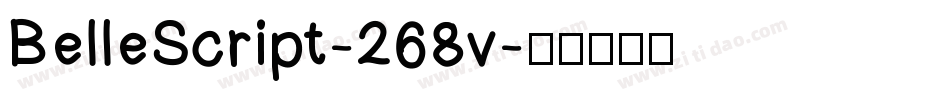 BelleScript-268v字体转换