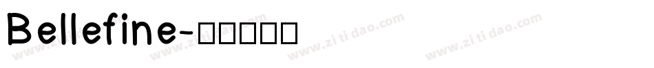 Bellefine字体转换
