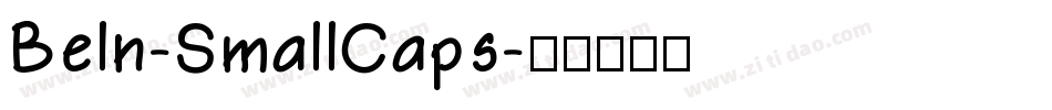Beln-SmallCaps字体转换