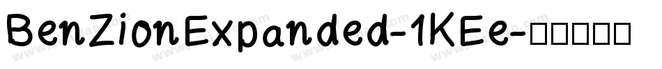 BenZionExpanded-1KEe字体转换