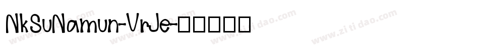 NkSuNamun-VrJe字体转换