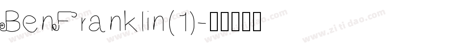 BenFranklin(1)字体转换