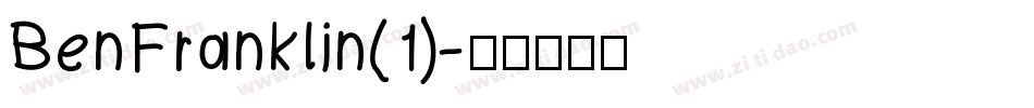 BenFranklin(1)字体转换