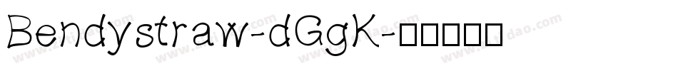 Bendystraw-dGgK字体转换