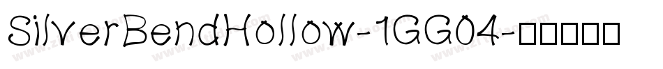 SilverBendHollow-1GG04字体转换