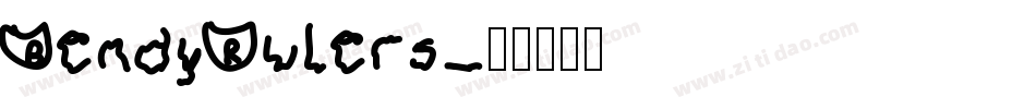 BendyRulers字体转换