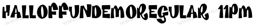 HallOfFunDemoRegular-11PM字体转换 HallOfFunDemoRegular-11PM字体转换