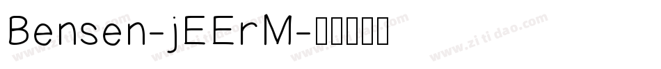 Bensen-jEErM字体转换