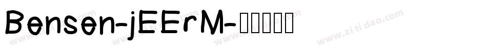 Bensen-jEErM字体转换