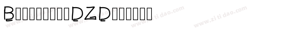 Bentosa-8DZD字体转换