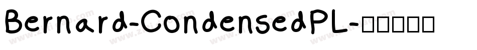 Bernard-CondensedPL字体转换