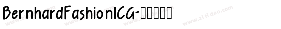 BernhardFashionICG字体转换