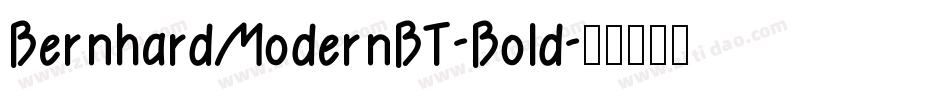 BernhardModernBT-Bold字体转换