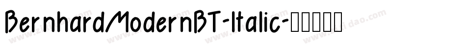 BernhardModernBT-Italic字体转换