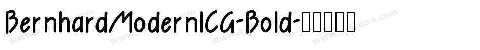 BernhardModernICG-Bold字体转换