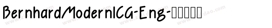 BernhardModernICG-Eng字体转换