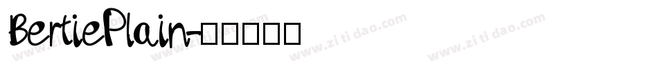 BertiePlain字体转换