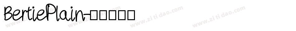 BertiePlain字体转换