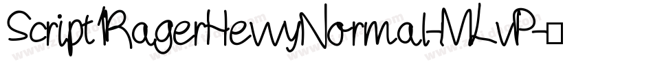 Script1RagerHevvyNormal-MLvP字体转换