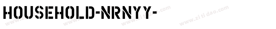 Household-nRnyY字体转换