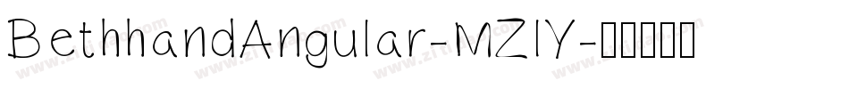 BethhandAngular-MZlY字体转换
