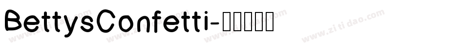 BettysConfetti字体转换