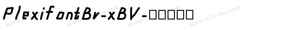 PlexifontBv-xBV字体转换