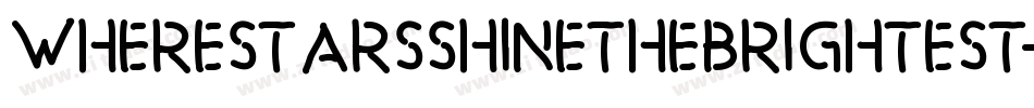 WhereStarsShineTheBrightest-Z23B字体转换