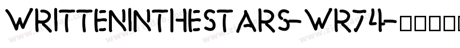 WrittenInTheStars-Wr74字体转换