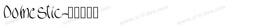 Domestic字体转换