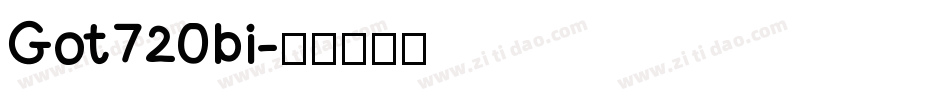 Got720bi字体转换