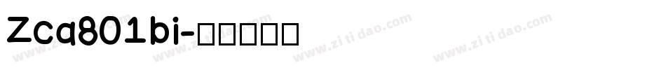 Zca801bi字体转换