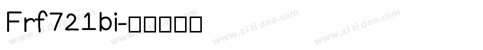 Frf721bi字体转换