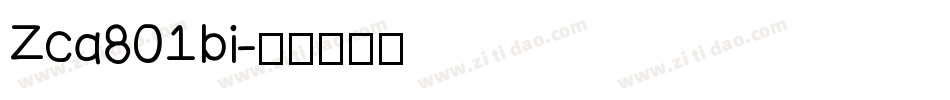 Zca801bi字体转换