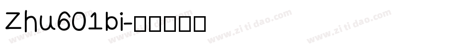 Zhu601bi字体转换