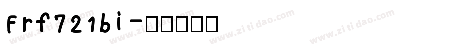 Frf721bi字体转换