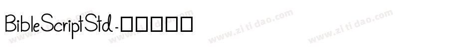 BibleScriptStd字体转换