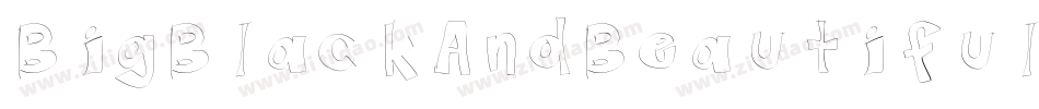 BigBlackAndBeautifulMedium-MGxv字体转换