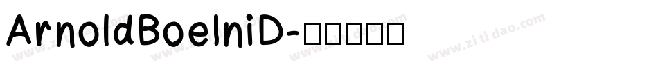 ArnoldBoeIniD字体转换