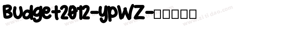 Budget2012-ypWZ字体转换
