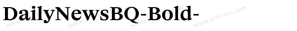 DailyNewsBQ-Bold字体转换