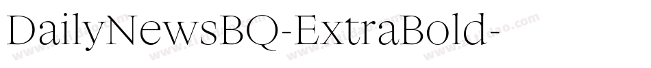 DailyNewsBQ-ExtraBold字体转换