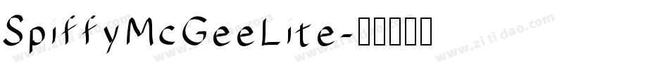 SpiffyMcGeeLite字体转换