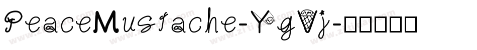 PeaceMustache-YgVj字体转换