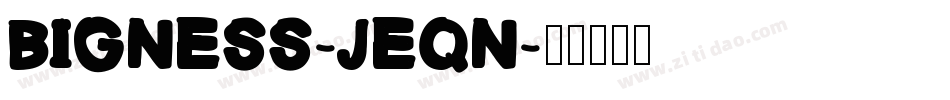 Bigness-JEqn字体转换