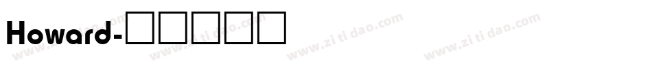 Howard字体转换