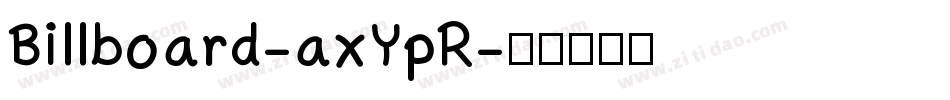 Billboard-axYpR字体转换
