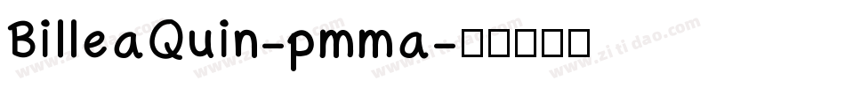 BilleaQuin-pmma字体转换